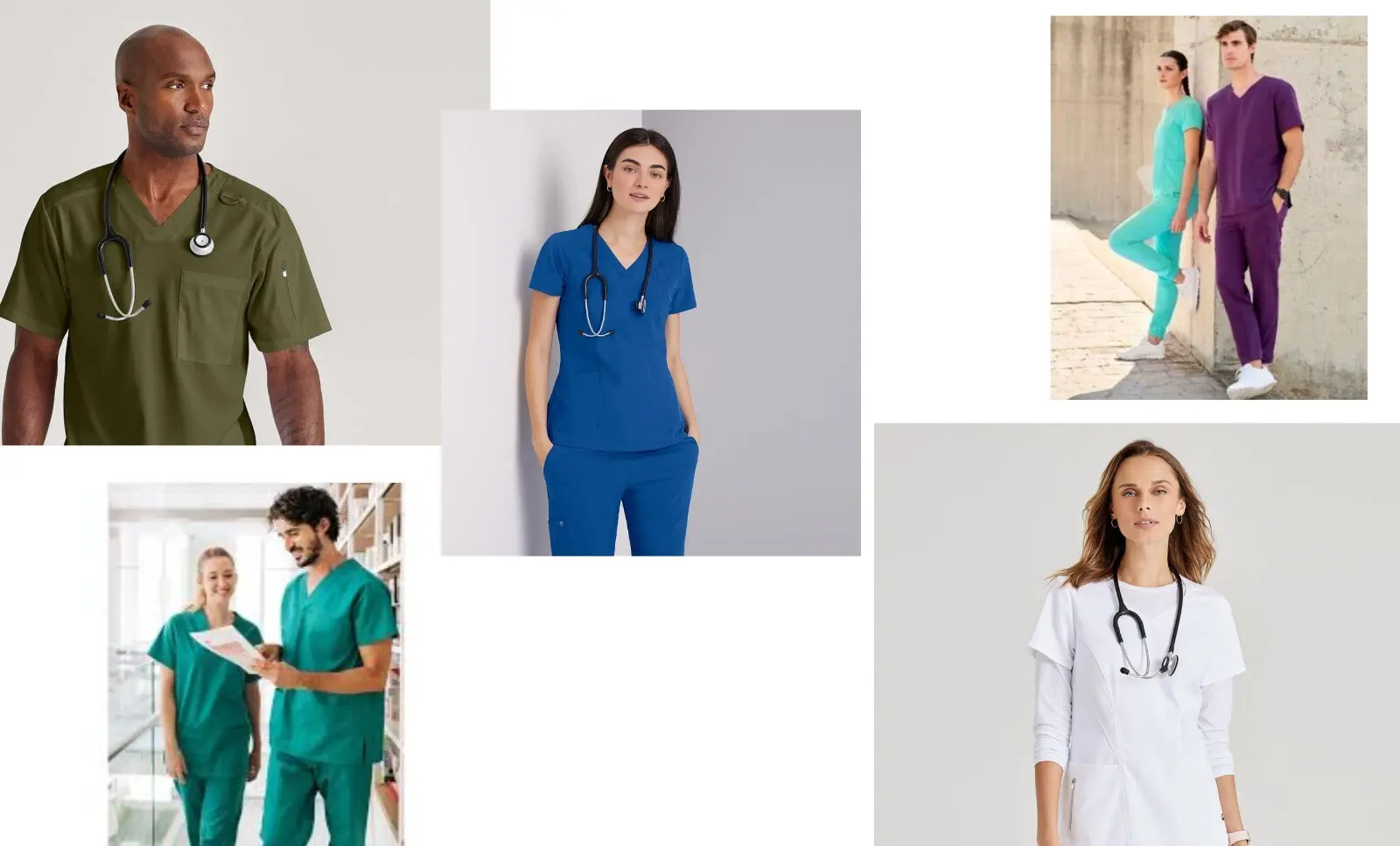 Uniformes sanitarios cómodos para toda la jornada.