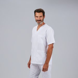 CONJUNTO UNISEX BLUSA CUELLO PICO /PANTALON GOMA ENTERA - Imagen 3