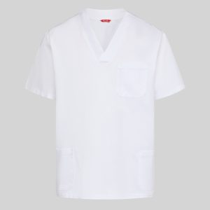 CONJUNTO UNISEX BLUSA CUELLO PICO /PANTALON GOMA ENTERA - Imagen 4