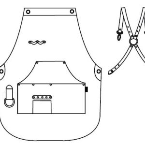 DELANTAL PETO VAQUERO Y PIEL 73X68 CM - Imagen 5
